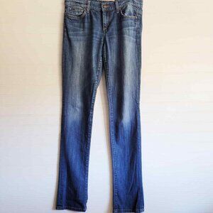 Joe's Jeans Womens Size 27 Cigarette Fit Distressed Medium Light Wash Straight